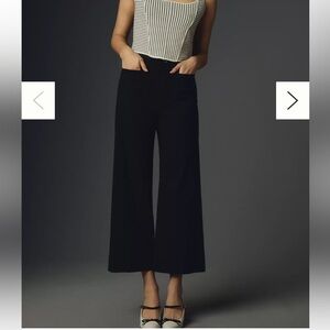 The Colette Cropped Wide-Leg Pants by Maeve size 29